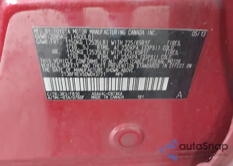 2013 Toyota Rav4 Le from USA, damaged, VIN 2T3BFREV5DW043721